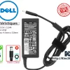Chargeur DELL 65W Original 19.5V 3.34A pour Inspiron, Latitude, XPS – Connecteur 4.5×3.0mm