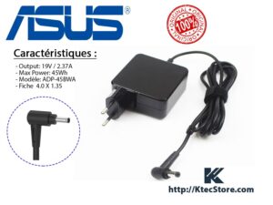 Chargeur ASUS 45W 19V 2,37A Original 4,0x1,35mm Algérie