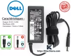 Chargeur Dell 65W 19.5V 3.34A Original 7.4×5.0mm