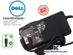 Chargeur Dell 330W 19.5V 16.92A Connecteur 7.4x5.0mm Original compatible Alienware, Precision, XPS