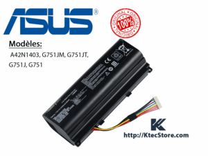 Batterie ASUS A42N1403 originale – Compatible ASUS G751, GFX71 et modèles ROG