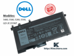 DELL DY9NT 51Wh 11.4V Batterie pour DELL 5480
