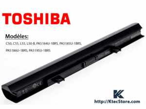 Batterie Toshiba PA5184U-1BRS compatible Satellite C50, C55, L55, L50-B – Haute autonomie avec garantie 3 mois en Algérie