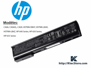 Batterie HP CA06 CA06XL CA09 compatible HP 640, 650, 655 G0 / G1 Series