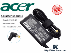 Chargeur ACER Original 19V / 3.42A 65W