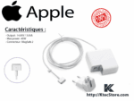 Chargeur Apple 45W MagSafe 2 original 14.85V 3.05A pour MacBook Air 11 et 13 pouces disponible en Algérie