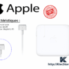 Chargeur Apple 60W MagSafe 2 original 16.5V 3.65A pour MacBook Pro 13 Retina