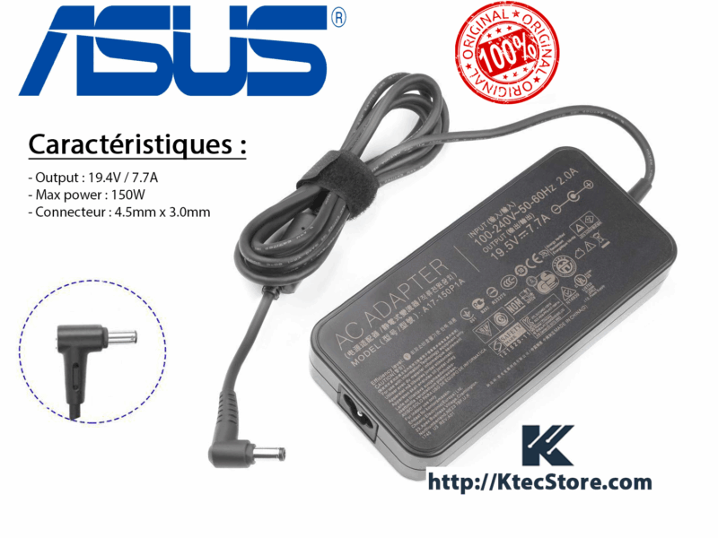 Chargeur ASUS 150W ORIGINAL