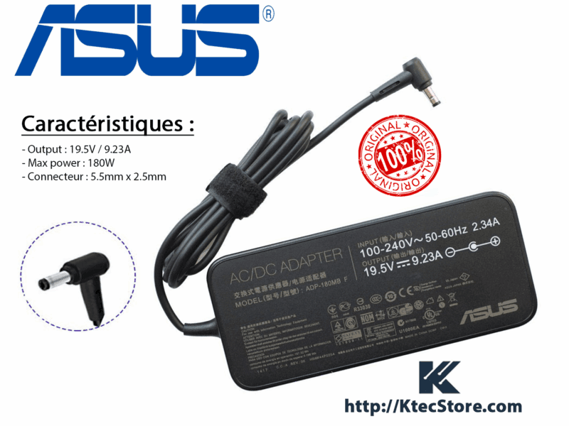 Chargeur ASUS 180W Algérie