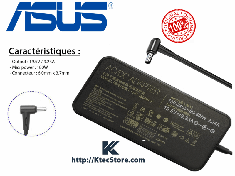 Chargeur ASUS 180W ORIGINAL