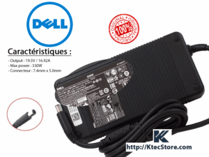 Chargeur 330W DELL 19.5V 16.92A