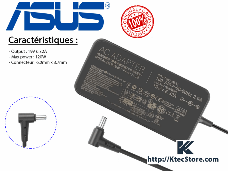 Chargeur ASUS 120W ORIGINAL