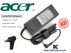 Chargeur ACER Original 19V 4.7A 90W