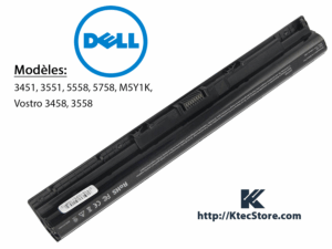 Batterie Dell M5Y1K pour ordinateurs portables Dell Inspiron 3451, 3551, 5551, Vostro 3458, 3558 – batterie originale garantie 3 mois