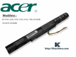 Batterie ACER AS16A5K pour Acer Aspire E5-475G, E5-575G, F5-573G, TravelMate P249 – AS16A7K, AS16A8K compatible
