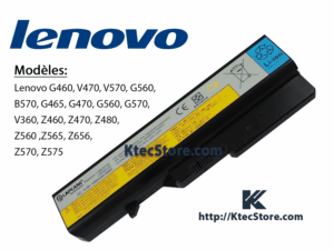 Batterie Lenovo G460 L08S6Y21 compatible Lenovo B570, V570, G560, Z570 – Remplacement PC portable