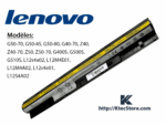 Batterie Lenovo L12L4A02 compatible Lenovo G50-70, G500S, S510p, Z40 et séries IdeaPad G400s, G500s, G505s, G510s