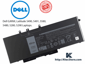 Batterie Dell GJKNX pour Dell Latitude 5490, 5580, 5480, 5590, originale garantie 6 mois avec livraison rapide en Algérie