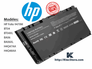 Batterie HP EliteBook Folio 9470M BT04 / BT04XL / BA06XL