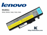 Batterie Lenovo B560 compatible IdeaPad Y460, Y560, V560 – Références L10S6Y01, L09N6D16, 57Y6440, 57Y6567, 57Y6568