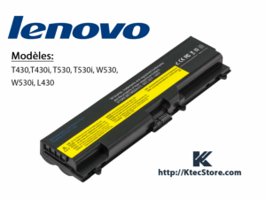Batterie Lenovo T430i compatible avec Lenovo T430, T530, T430s, T530i, W530i, L430 et L530 – Haute performance et autonomie prolongée
