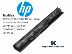 Batterie compatible HP VI04 VI04XL V104 756743-001 756745-001 HSTNN-DB6K pour ProBook 450 G2, Pavilion 15, Envy 15