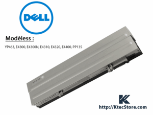 Batterie Dell Latitude E4300 E4310 E4320 E4400 compatible 0FX8X, 312-0822, 451-10638 – Livraison rapide en Algérie