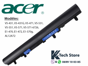 Batterie ACER AL12A32 compatible Acer Aspire V5-431, V5-571, E1-470, E1-570 – Batterie PC portable Acer Algérie