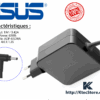 chargeur asus 65w 19v 3.42a original connecteur 4.0mm x 1.35mm pour pc portable asus vivobook zenbook