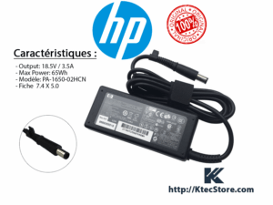 Chargeur 65W HP 18.5V 3.5A