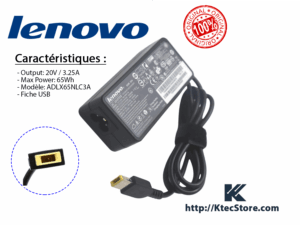 Chargeur LENOVO 65W USB Pin - 20V / 3.25A