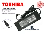 Chargeur Toshiba 120W Original 19V 6.32A pour Tecra, Portege, Satellite Algérie