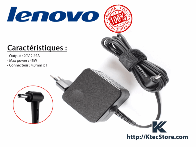 Chargeur LENOVO 45W - 20V 2.25A