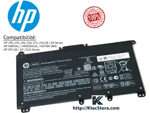 batterie hp hw03xl originale hp pavilion 15 17 hp 240 245 250 256 g8 g9 algerie