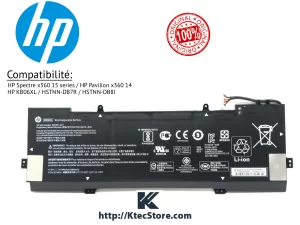 Batterie HP KB06XL originale 11.55V 79Wh compatible HP Spectre x360 15-BL et 15t-BL