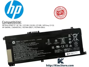 Batterie HP SA04XL 55Wh originale compatible Envy X360 15-DR, DS et Envy 17