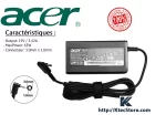 Chargeur Acer 65W original 19V 3.42A connecteur 3.0x1.0mm compatible Aspire, Swift et Chromebook – disponible en Algérie chez KtecStore