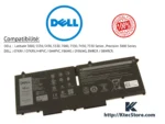 Batterie Dell 07KRV pour Dell Latitude et Precision Algerie