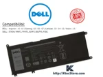 Batterie Dell 33YDH 56Wh 15.2V pour Inspiron 7577 G3 G5 G7 Latitude