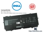 Batterie Dell 52TWH 7.6V 51Wh pour XPS 13 7390 2-en-1