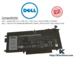 Batterie interne Dell 71TG4 pour Latitude 5289 7389 7390 2-en-1