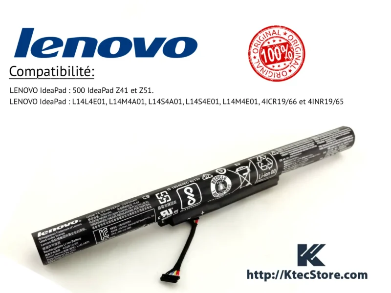 batterie lenovo l14l4a01 ideapad z51 z41 algerie