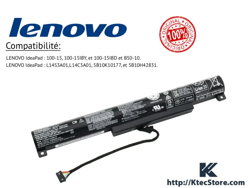 batterie lenovo l14s3a01 ideapad 100 15