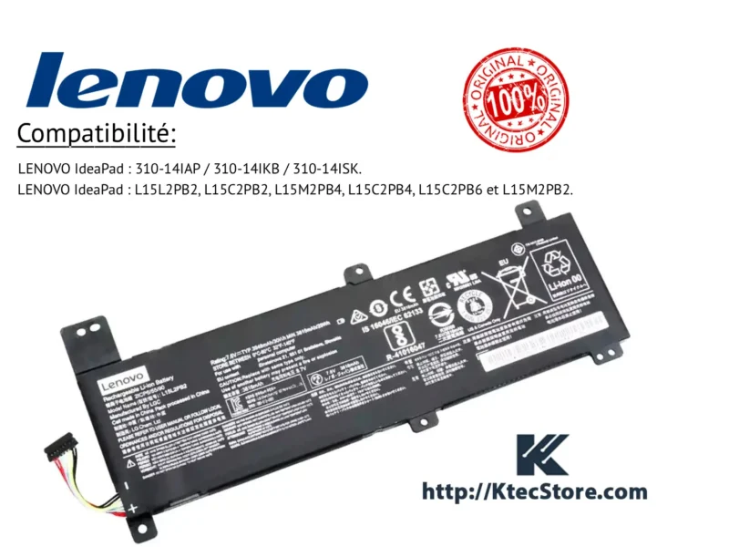 batterie lenovo l15m2pb2 ideapad 310