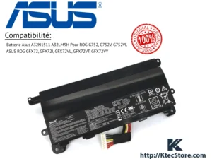 Batterie Asus A32N1511 compatible ASUS ROG G752VM G752VL GFX72J