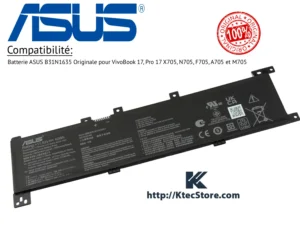 Accueil 6 Batterie ASUS B31N1635 42Wh compatible X705UA X705UQ N705UD M705BA