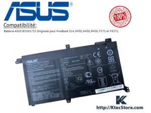 Accueil 3 Batterie ASUS B31N1732 42Wh compatible S430FA X430UN FX571GT K571GT