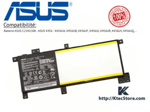 Batterie ASUS C21N1508 originale 38Wh pour ASUS X456 - KtecStore Algérie