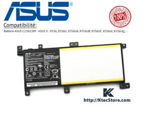 Batterie ASUS C21N1509 originale 38Wh pour ASUS X556 - KtecStore Algérie
