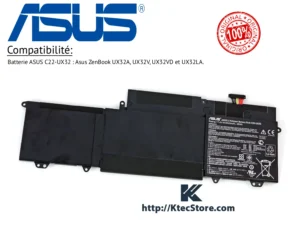 Batterie ASUS C23-UX32 originale 48Wh pour ASUS ZenBook UX32 - KtecStore Algérie